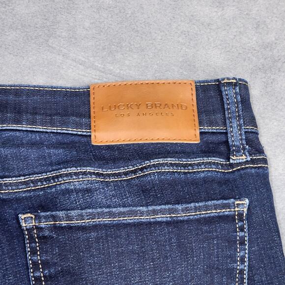Lucky Brand Jeans Mid Rise Straight Sweet Size 10/30 Dark Wash - Picture 7 of 13